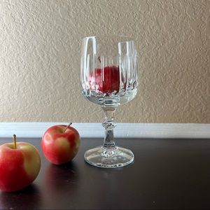 Vintage Crystal Wine Glass, Wine Goblet, Barware, Vintage Crystal, Water Galss